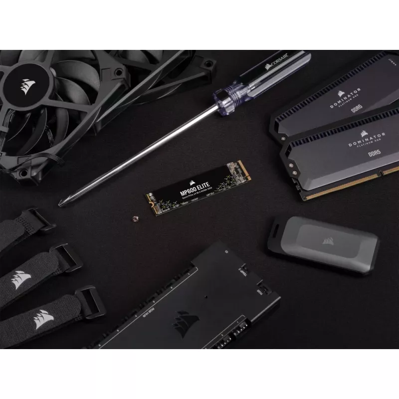 SSD disk Corsair MP600 Elite CSSD-F1000GBMP600ENH, 1 TB, M.2 2280, PCIe 4.0 x4 NVMe, 3D TLC, 256-bitové šifrovanie AES