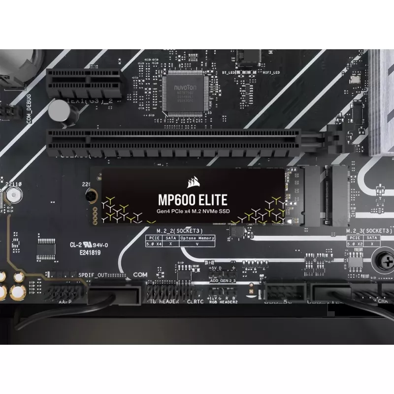 SSD disk Corsair MP600 Elite CSSD-F1000GBMP600ENH, 1 TB, M.2 2280, PCIe 4.0 x4 NVMe, 3D TLC, 256-bitové šifrovanie AES