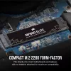 SSD disk Corsair MP600 Elite CSSD-F1000GBMP600ENH, 1 TB, M.2 2280, PCIe 4.0 x4 NVMe, 3D TLC, 256-bitové šifrovanie AES