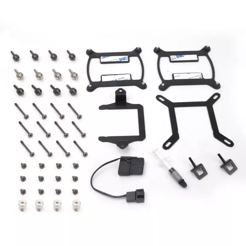 SilverStone Permafrost PF360-ARGB V2 SST-PF360-ARGB-V2 360 mm AiO vodné chladenie procesora, ARGB, vrátane RGB ovládača, čierne