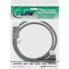 InLine DisplayPort 1.4 kábel, 8K4K, pravoúhly, čierny/zlatý, 2 m