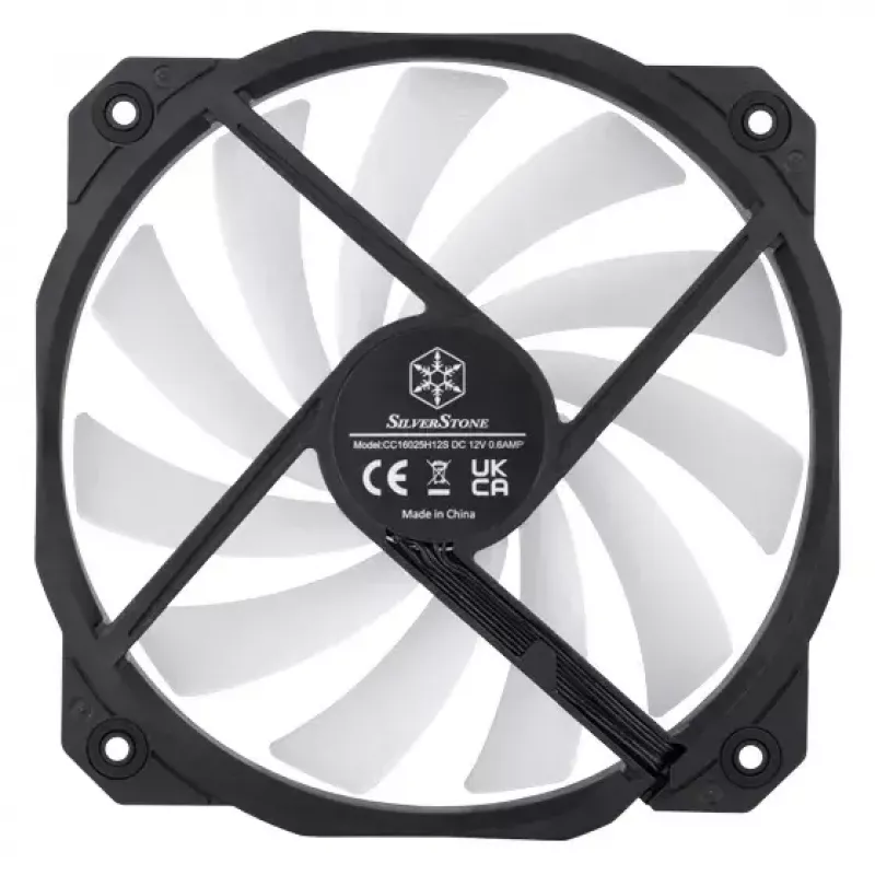 Ventilátor Silverstone Shark Force 160 ARGB 1600 RPM Fluid Dynamic Bearing