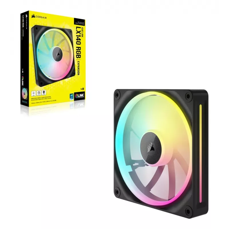 Corsair CO-9051027-WW ventilátor 14 cm čierny 350-2000 ot/min magnetické ložisko