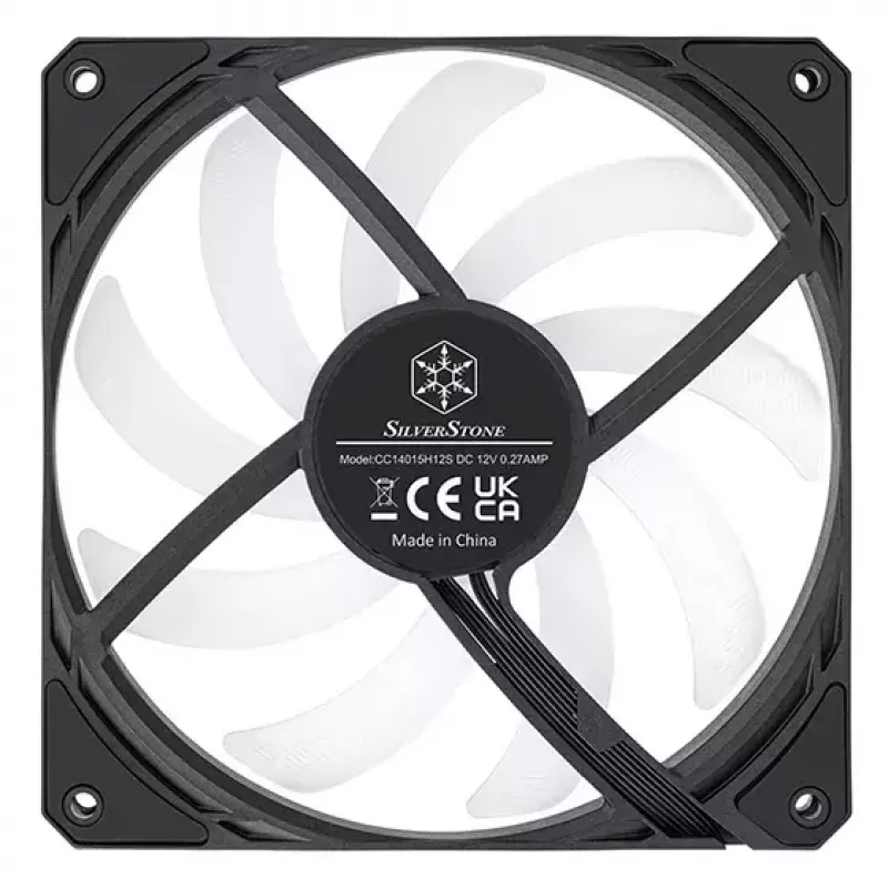 Ventilátor Silverstone SST-AS140B-ARGB 14 cm 1700 RPM 33 dB čierny