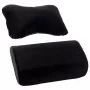 Sada sedacích vankúšov noblechairs NBL-SP-PST-002 — 2-dielny čierny sedací a bedrový vankúš