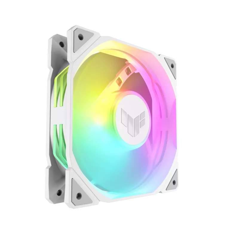 ASUS TUF GAMING TR120 ARGB REVERSE 120 mm 2000 RPM biely, hydraulické ložisko, 76.3 CFM