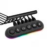 Streamplify HUB DECK 5 USB rozbočovač, 4x USB 3.0, 1x USB 2.0, RGB, 12V, napájací kábel pre EÚ, čierny