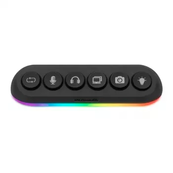 Streamplify HUB DECK 5 čierny USB 2.0 USB 3.0 24W 1.8m