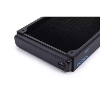 Radiátor Alphacool 14468 mosadz meď oceľ čierny 124mm 151,5mm 30mm