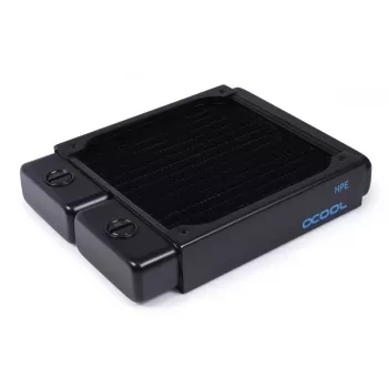 Radiátor Alphacool 14468 mosadz meď oceľ čierny 124mm 151,5mm 30mm