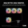 Corsair iCUE LINK LX140-R RGB ventilátor 14 cm čierny 2000 ot/min 3,55 mmH2O