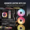 Corsair iCUE LINK LX140-R RGB ventilátor 14 cm čierny 2000 ot/min 3,55 mmH2O
