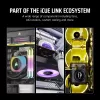 Corsair iCUE LINK LX140-R RGB ventilátor 14 cm čierny 2000 ot/min 3,55 mmH2O