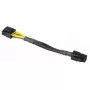 Interný napájací kábel Akasa AK-CBPW10-15BK 0,15 m PCI-E 8-pin ATX 4-pin