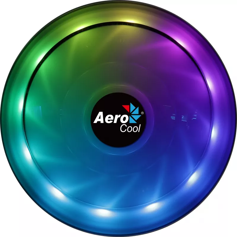 Chladič procesora Aerocool Core Plus, ARGB, 120 mm, čierny