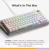 Mechanická herná klávesnica GLORIOUS GMMK 3 PRO HE 75% Prebuilt káblová USB QWERTY strieborná