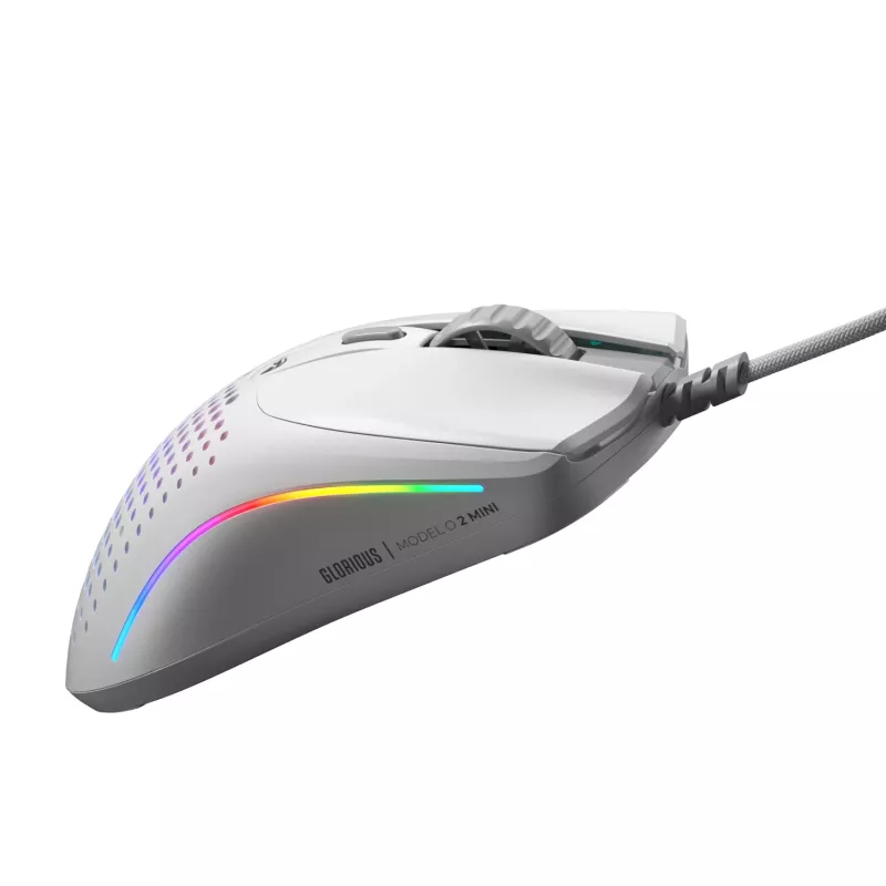 Glorious Gaming Glorious Model O 2 Mini - matná biela, pravá ruka, optická, USB Type-A, 26000 DPI, biela