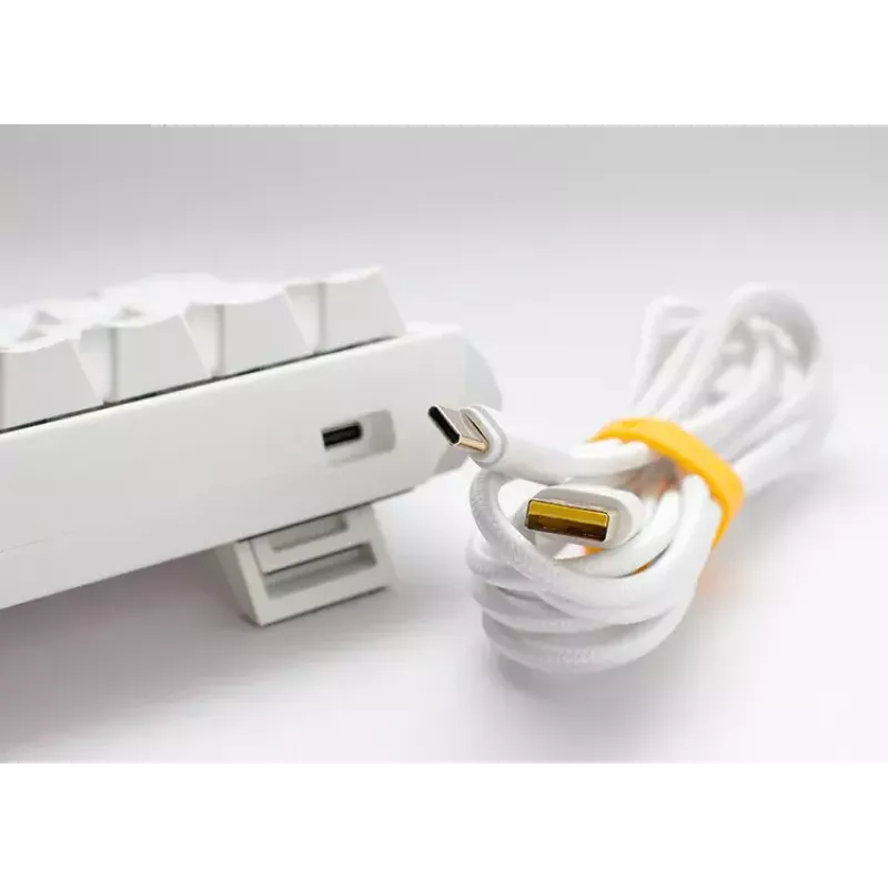 Ducky One 3 Mini Pure White klávesnica Gaming USB nemecká mechanická 61 klávesov RGB