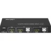 InLine 2x1 HDMI KVM prepínač, 2x1, HDMI 4K2K, USB 2.0 hub, s audio