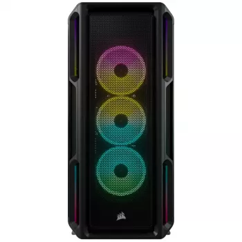 CORSAIR Mid-Tower ATX PC skriňa – iCUE 5000T – RGB temperované sklo – čierna