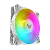 Vzduchový chladič ASUS TUF GAMING TF120 ARGB WHITE EDITION — 3×120 mm ventilátory, 1900 ot/min, 29 dB, diaľkový ovládač