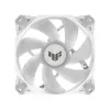 Vzduchový chladič ASUS TUF GAMING TF120 ARGB WHITE EDITION — 3×120 mm ventilátory, 1900 ot/min, 29 dB, diaľkový ovládač