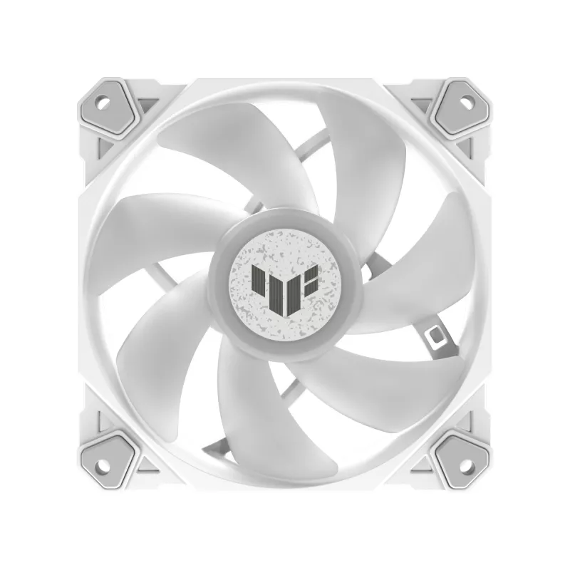 Vzduchový chladič ASUS TUF GAMING TF120 ARGB WHITE EDITION — 3×120 mm ventilátory, 1900 ot/min, 29 dB, diaľkový ovládač