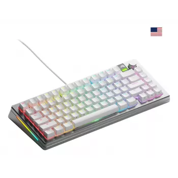 Mechanická herná klávesnica GLORIOUS GMMK 3 PRO 75% káblová USB QWERTY RGB strieborná (US)