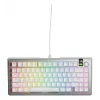 Glorious GMMK 3 Pro 75% prispôsobiteľná herná klávesnica, zostavená, drôtová, spínače Fox, ANSI (US), strieborná