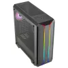 Aerocool SKYLINEV2BK PC ATX skriňa duálny predný panel LED ARGB ventilátor ARGB 12 cm čierna