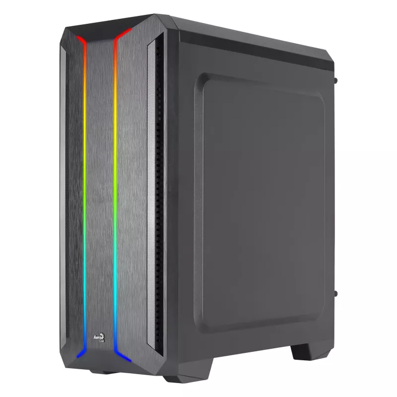 Aerocool SKYLINEV2BK PC ATX skriňa duálny predný panel LED ARGB ventilátor ARGB 12 cm čierna