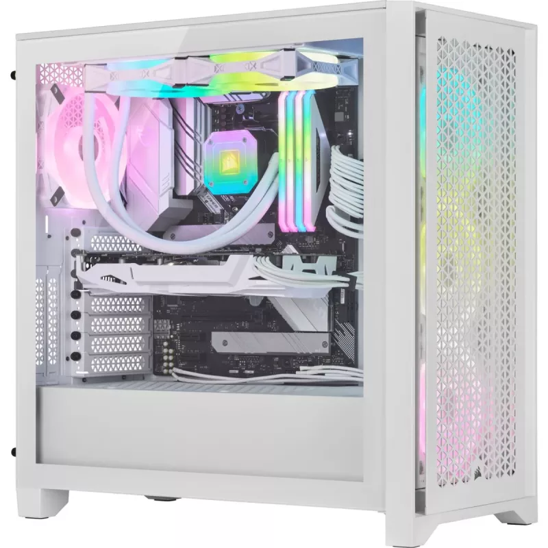 CORSAIR Midi Tower skriňa - Icue 4000d RGB biela