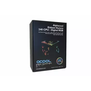 Kvapalinový chladič Alphacool Eisbaer Aurora 240 CPU procesor čierny