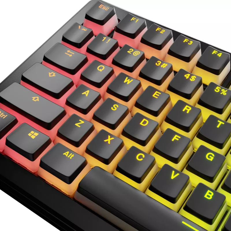 Glorious GPBT Aura V3 sada klávesových čiapočiek, rozloženie ANSI (US), PBT, Doubleshot, čierna