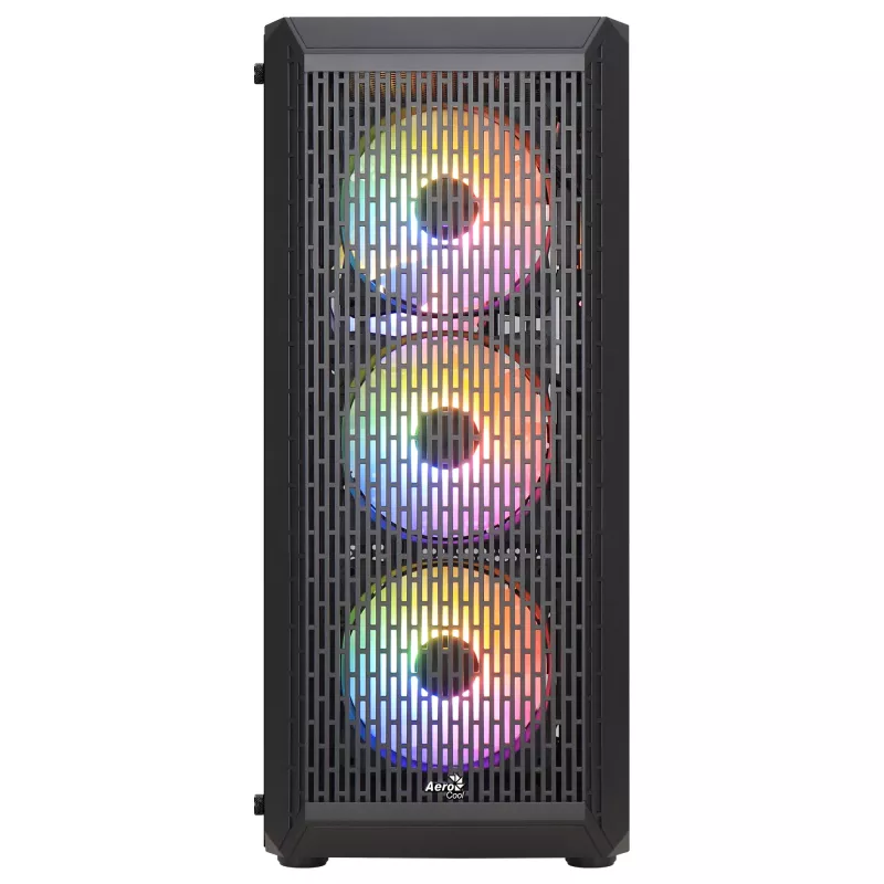Aerocool BEAMBKV2 herná ATX skriňa 4 ventilátory 12cm FRGB čierna