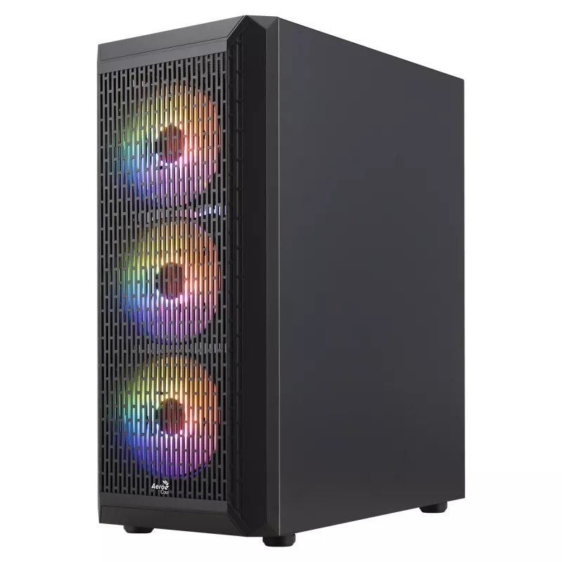 Aerocool BEAMBKV2 herná ATX skriňa 4 ventilátory 12cm FRGB čierna
