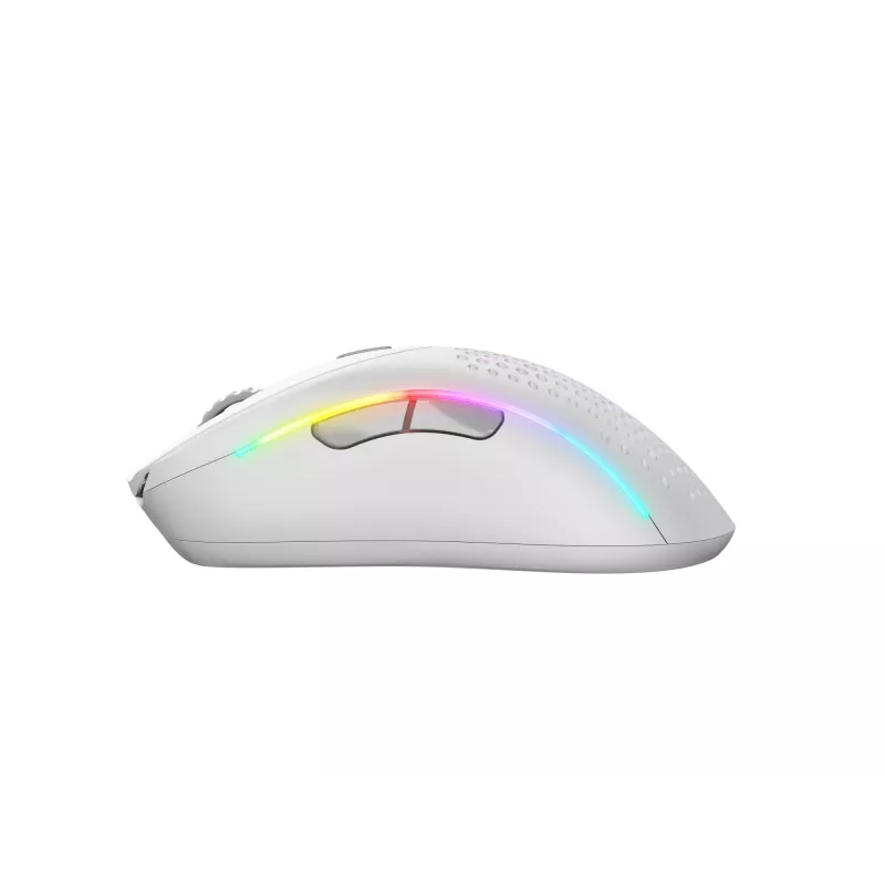 Glorious Gaming Glorious Model D 2 Wireless - matná biela, pravá ruka, RF Wireless, 19000 DPI, biela