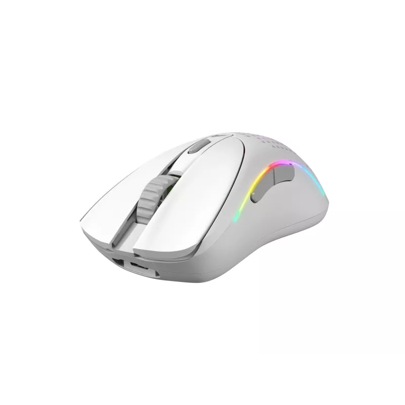 Glorious Gaming Glorious Model D 2 Wireless - matná biela, pravá ruka, RF Wireless, 19000 DPI, biela