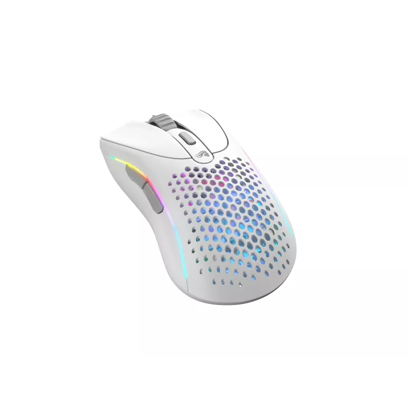 Glorious Gaming Glorious Model D 2 Wireless - matná biela, pravá ruka, RF Wireless, 19000 DPI, biela