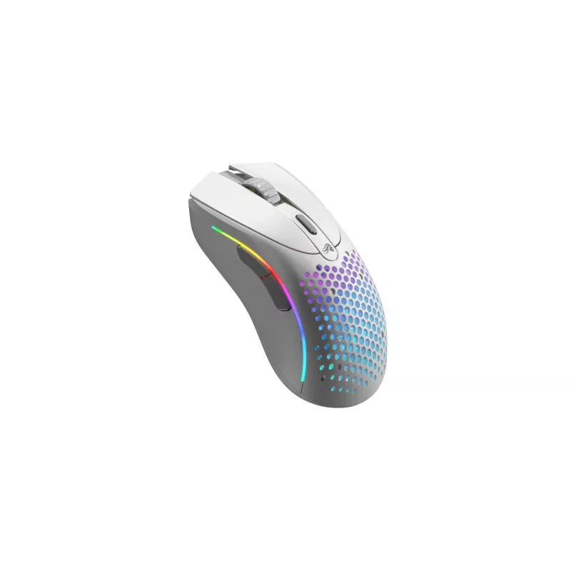 Glorious Gaming Glorious Model D 2 Wireless - matná biela, pravá ruka, RF Wireless, 19000 DPI, biela