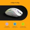 Glorious Gaming Glorious Model D 2 Wireless - matná biela, pravá ruka, RF Wireless, 19000 DPI, biela