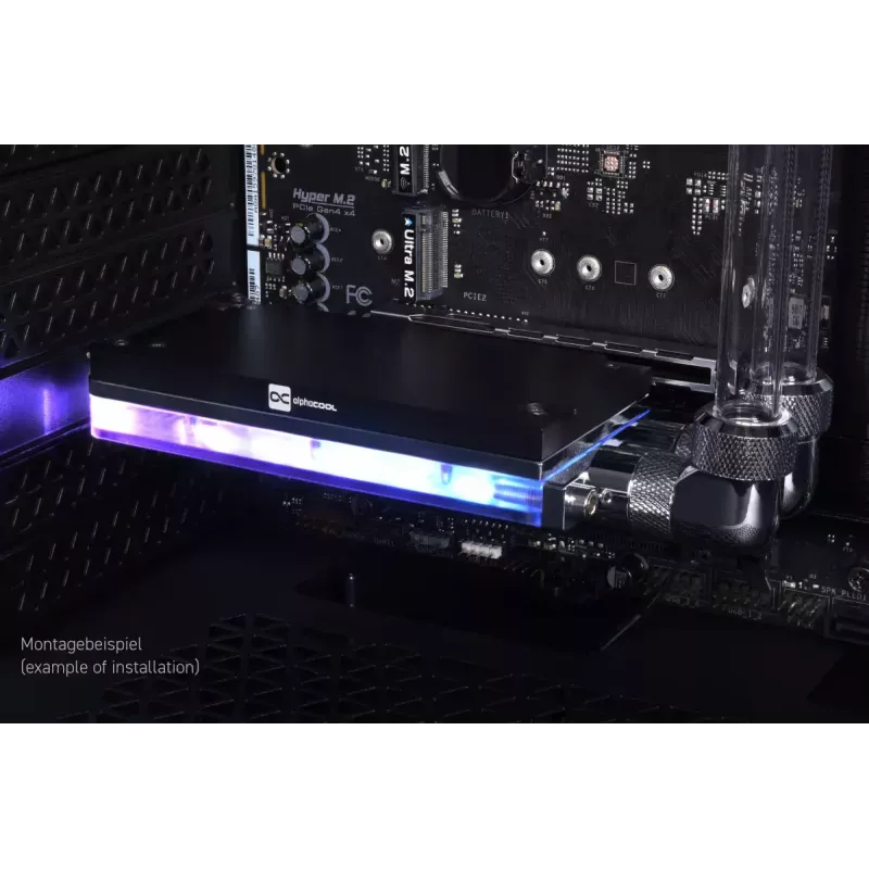 Alphacool Core M.2 NVMe PCIe 5.0 kvapalinový chladič s backplate