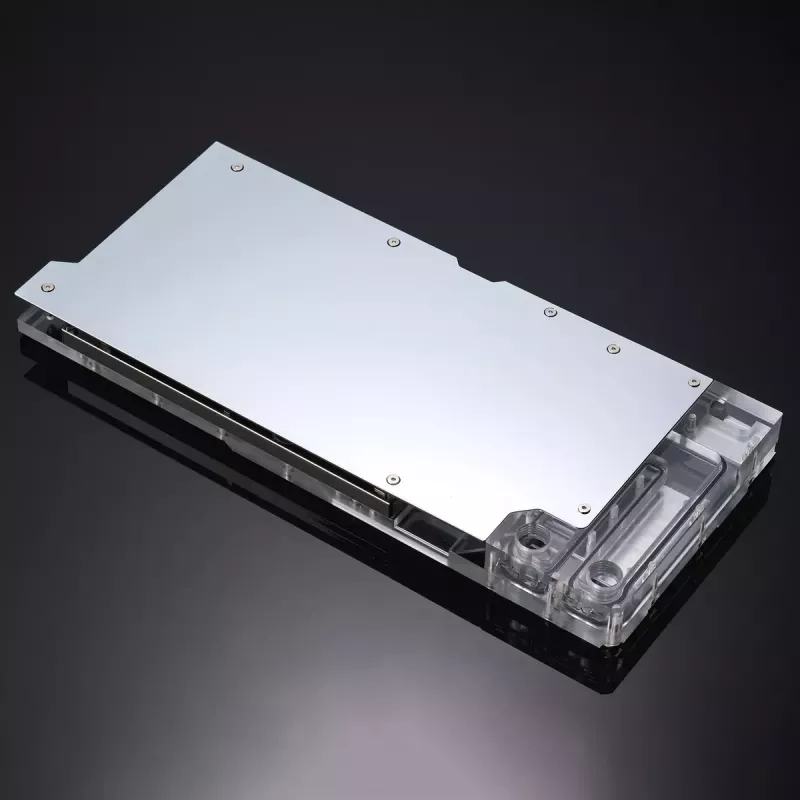 Vodný blok + backplate Phanteks Glacier G40 akryl meď sivá transparentná