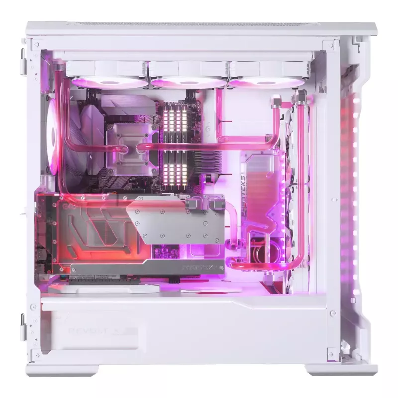 Vodný blok + backplate Phanteks Glacier G40 akryl meď sivá transparentná