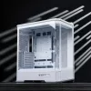 Počítačová skriňa Jonsbo D400 Midi Tower ATX Tempered Glass – biela
