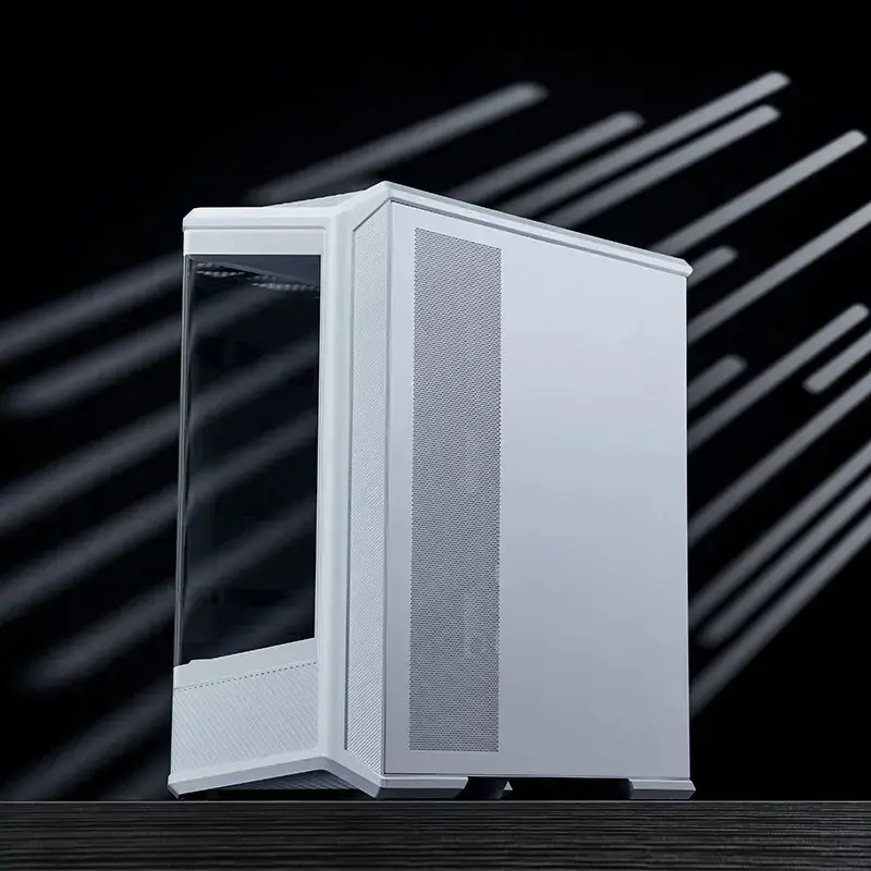 Počítačová skriňa Jonsbo D400 Midi Tower ATX Tempered Glass – biela