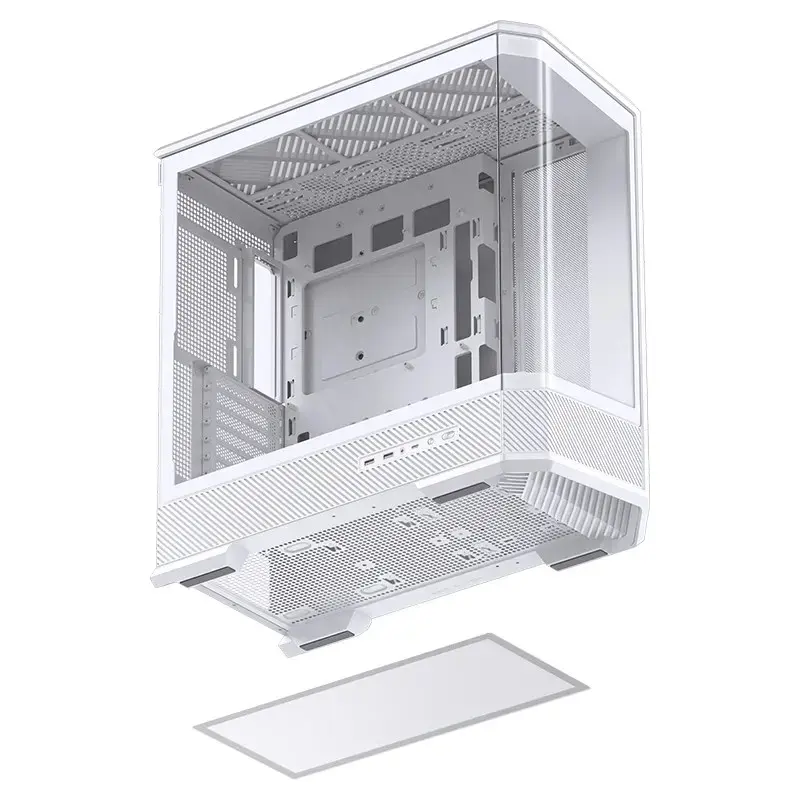 Počítačová skriňa Jonsbo D400 Midi Tower ATX Tempered Glass – biela