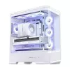 Počítačová skriňa Jonsbo D400 Midi Tower ATX Tempered Glass – biela