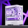 Počítačová skriňa Jonsbo D400 Midi Tower ATX Tempered Glass – biela
