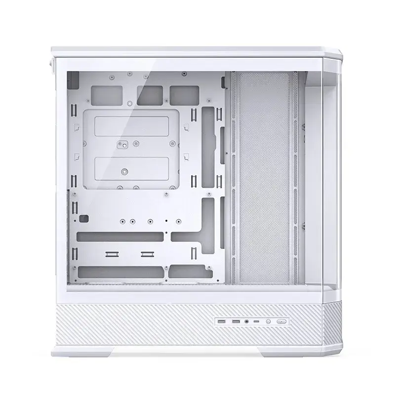 Počítačová skriňa Jonsbo D400 Midi Tower ATX Tempered Glass – biela